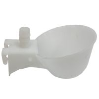 Поилка чашечная с креплением на сетку, диаметр 6,3 см, тройник в комплекте