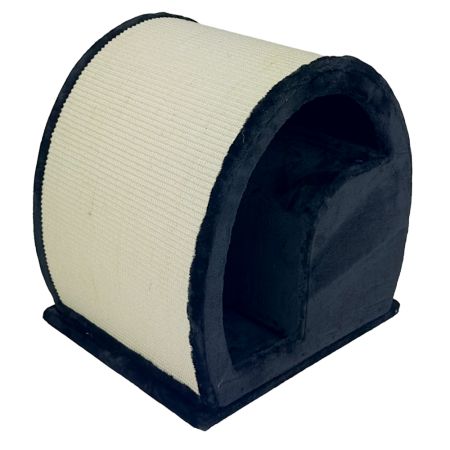 Когтеточка-домик 50х40х50 см, черный Когтеточка-домик 50х40х50 см, черный