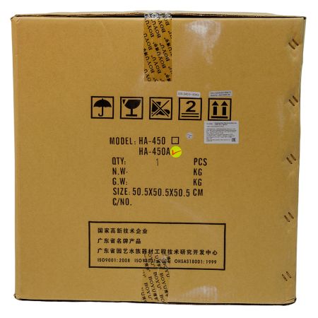 Аквариум Boyu Marine HA-450A морской 80 л с задним сампом, черный