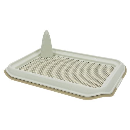 Лоток для собак со столбиком Catidea 50х37х6 см под пеленку бежевый