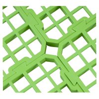 Пластиковый пол для кроликов и кур 25х25 см зеленый