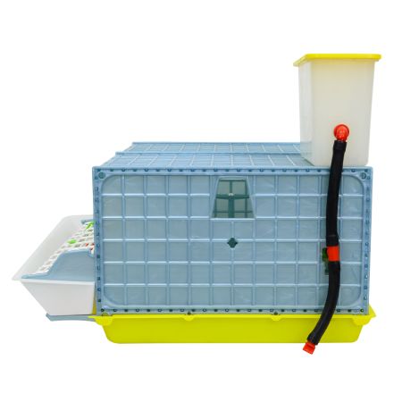 Клетка Comfortplast для перепелов midi без яйцесборника 2 секции, 62x57x50 см, пластиковая