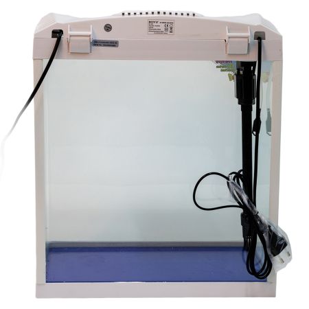 Аквариум Boyu EC-400 панорамный, 33 л, с фильтром и LED-лампой, белый