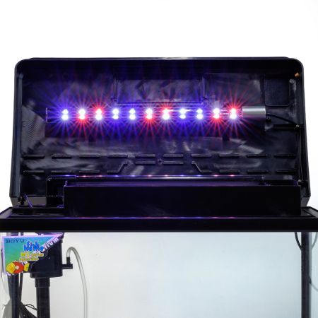 Аквариум Boyu MS-520 45 л с LED светильником и фильтром, черный Аквариум Boyu MS-520 45 л с LED светильником и фильтром, черный