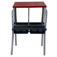 Гнездо для кур несушек 2 секции, на ножках, с яйцесборником