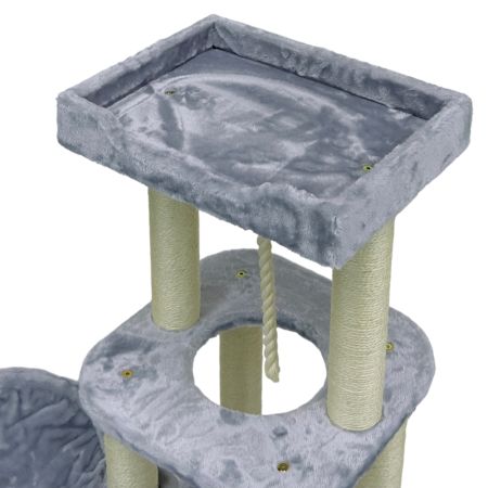 Когтеточка-комплекс 40х40х108 см, серый