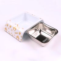 Миска для собак и кошек, 18.5x12x4.5 см, 400 мл, домик, белый