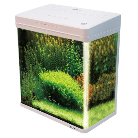 Аквариум Boyu MS-420M 31 л с сенсорным LED светильником и фильтром, белый