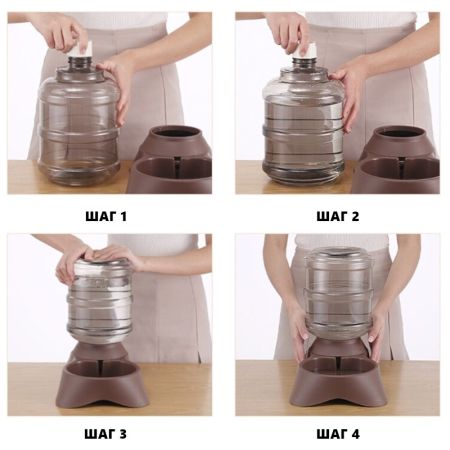 Автопоилка Snoopy диспенсер 3,8 л для кошек и собак