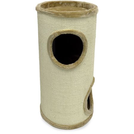 Когтеточка-домик 35х35х75 см, бежевый Когтеточка-домик 35х35х75 см, бежевый