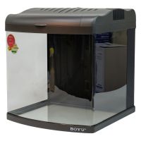 Аквариум Boyu Mini MT-508A, 80 л, с фильтром, 1 LED лампа, серый