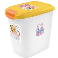 Контейнер Catidea для сухого корма на 12 л (5 - 6,5 кг), совок, желтый