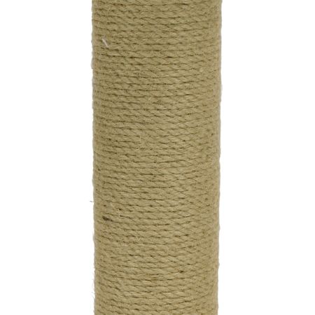 Когтеточка-лежак 40х40х70 см, с канатом, кремовый 