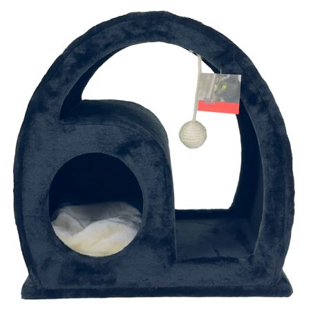 Когтеточка-домик 50х40х50 см, черный Когтеточка-домик 50х40х50 см, черный