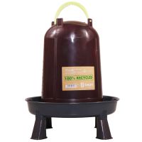 Поилка вакуумная ECO Recycled 10 л для кур с ручкой на ножках