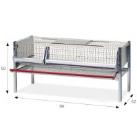 Клетка для перепелок- несушек на 30 голов с яйцесборником 99 см