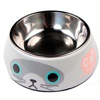 Миска, 17.5×17.5×6 см, 340 мл, CAT белый