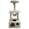 Когтеточка-комплекс 50х35х116 см, кремовый