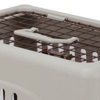 Переноска Safari Range 50х35х32 см для кошек и собак Pet Choice с металлической верхней решеткой, коричневый