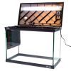 Аквариум Newa Mirabello MIR 70D Daylight LEDS, 70 л, с фильтром, нагревателем и освещением рассвет-закат, серый NEW VERSION
