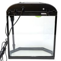 Аквариум Boyu LJ-380 25 л с системой фильтрации и освещением, черный