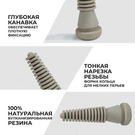 Перосъёмная насадка ощипыватель для перепелов HobbyFarm EU PROFI Birds Desk настольная (белая)