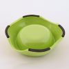 Миска для собак и кошек, 11x16x4.8 см, 180 мл, зеленый