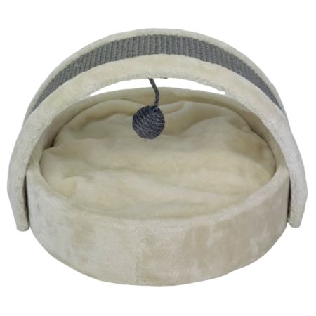 Когтеточка-лежак 40х42х30 см, кремовый