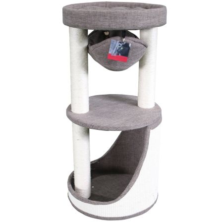 Когтеточка-комплекс с гамаком 40х40х85 см, коричневый Когтеточка-комплекс с гамаком 40х40х85 см, коричневый