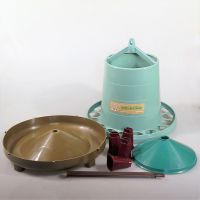 Кормушка бункерная ECO Recycled 8 кг с решеткой с круглыми отверстиями на ножках