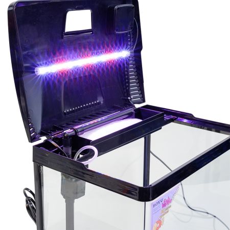 Аквариум Boyu EC-400 панорамный, 33 л, с фильтром и LED-лампой, черный Аквариум Boyu EC-400 панорамный, 33 л, с фильтром и LED-лампой, черный