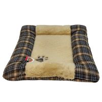Лежанка матрас для собак 95х75х10 см, бежевый, клетка Лежанка матрас для собак 95х75х10 см, бежевый, клетка