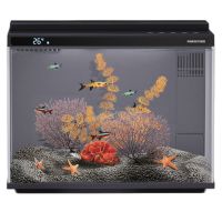 Аквариум Pawgether CK1S COOKE 30 л, WI-FI, с фильтром, LED-лампой и автокормушкой черный