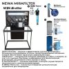 Аквариум Newa Mirabello MIR 70D Daylight LEDS, 70 л, с фильтром, нагревателем и освещением рассвет-закат, серый NEW VERSION