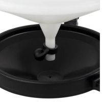 Поилка сифонная 24 л для крупных птиц уток, гусей, индеек, металлические ножки