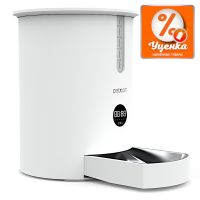 Автокормушка 2,8 л для сухого корма белая с Led панелью, уценка