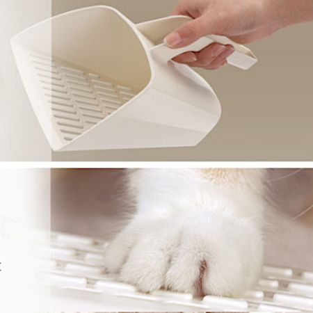 Лоток для кошек XL с совком Catidea 63х45х25 см, коричневый Лоток для кошек XL с совком Catidea 63х45х25 см, коричневый