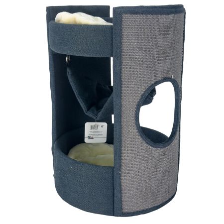 Когтеточка-комплекс 40х40х60 см с гамаком, графит