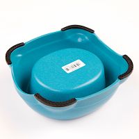 Миска для собак и кошек, 15x13.5x5.5 см, 250 мл, синий