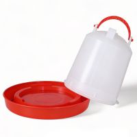 Поилка вакуумная 1 л с ручкой для цыплят, перепелов и мелкой птицы