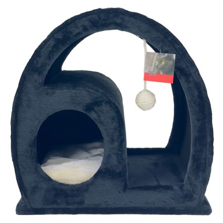 Когтеточка-домик 50х40х50 см, черный Когтеточка-домик 50х40х50 см, черный