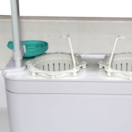 Гидропонная установка HobbyFarm Mini DQ6200-LB-2, домашний умный смарт сад, 2 ячейки, с фитолампой