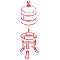 Поилка сифонная 30 л GOLD пластиковые ножки