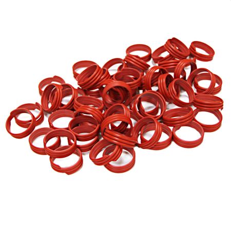 Кольца меточные 25 мм спиральные для птиц, 100 шт.