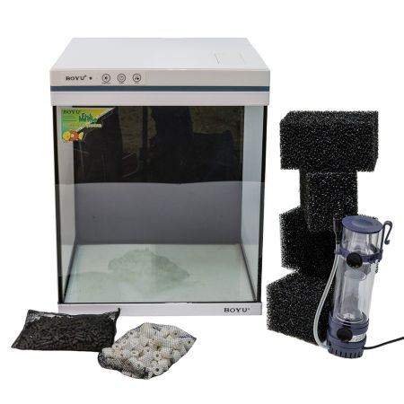 Аквариум Boyu Intelligent MEZ-56, фильтры, LED освещение, WiFi управление со смартфона, 56 л