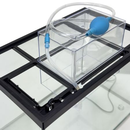 Аквариум Boyu FY-10 35 л с вакуумным карманом, отрицательным давлением, фильтром и LED-лампой, черный