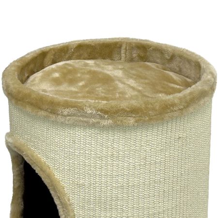 Когтеточка-домик 35х35х75 см, бежевый Когтеточка-домик 35х35х75 см, бежевый