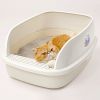 Лоток для кошек XL с совком Catidea 63х45х25 см, кремовый