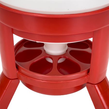 Кормушка бункерная 30 кг пластик с разделительной решеткой на ножках