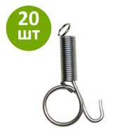 Крюк пружинный для клетки, 60 мм, комплект 20 шт.